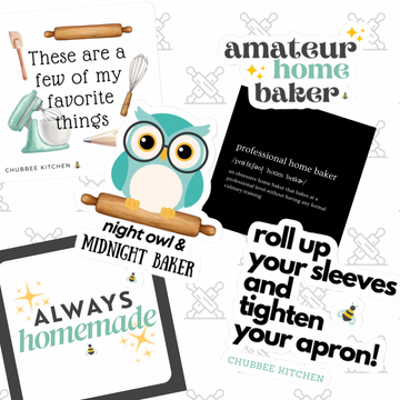 Obsessive Baker Sticker Collection