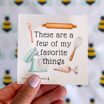 Favorite Things | Bubble-free Sticker