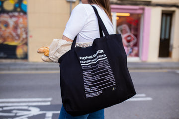 Nutrition Facts Large organic tote bag