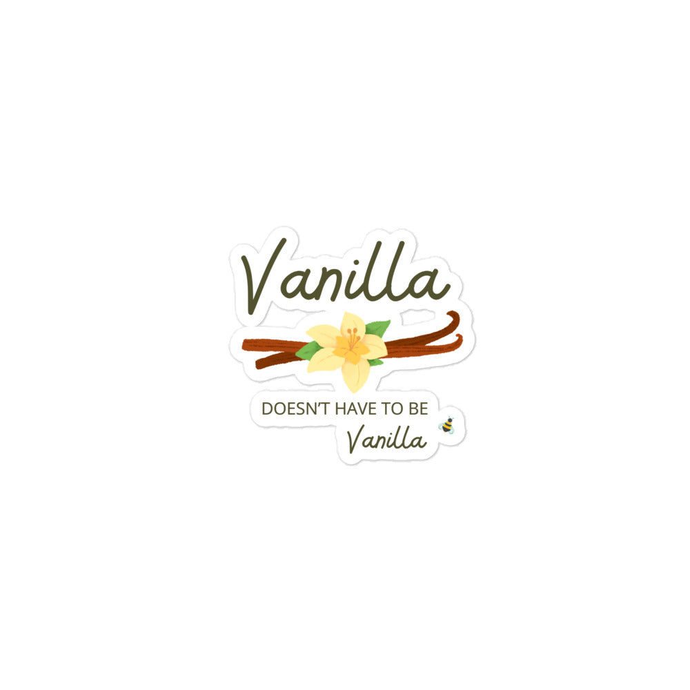 Vanilla bubble-free sticker.