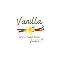 Vanilla bubble-free sticker.