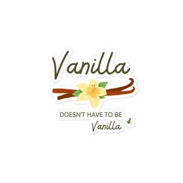 Vanilla bubble-free sticker.