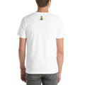 Amateur baker home baking T shirt in white, back view.