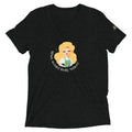 Dolly short sleeve T-shirt in charcoal black, front view.