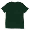 Dolly short sleeve T-shirt in emerald green, back view.