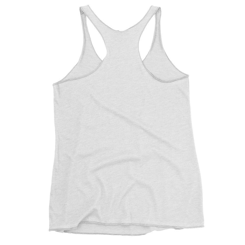 womens racer back tank top heather gray